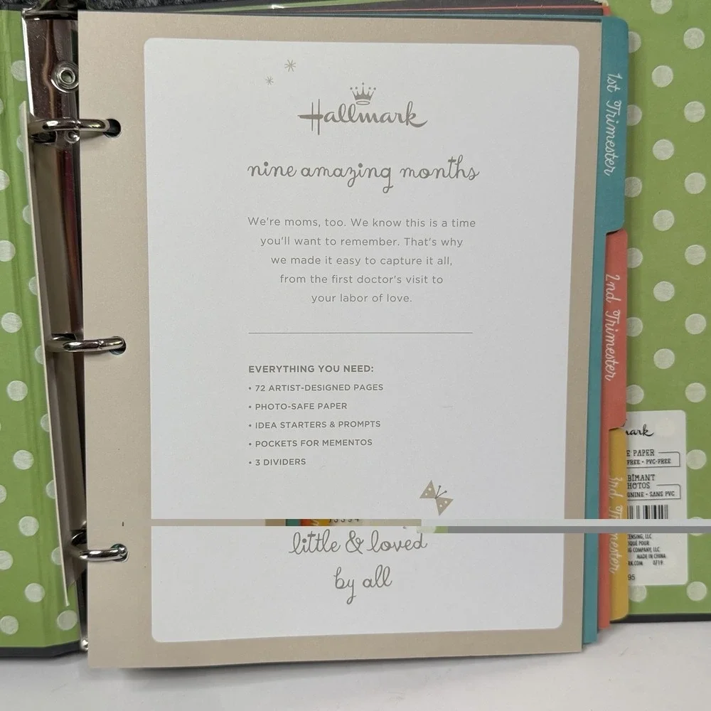 New Hallmark The Story Behind The Bump My Pregnacy Memory Keeper Journal‎